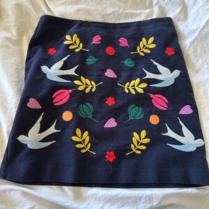 Boden Embroidered Skirt